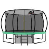 12FT Recreational Kids Trampoline with Safety Enclosure Net & Ladder, Outdoor Recreational Trampolines - V.I.P Digital Presence