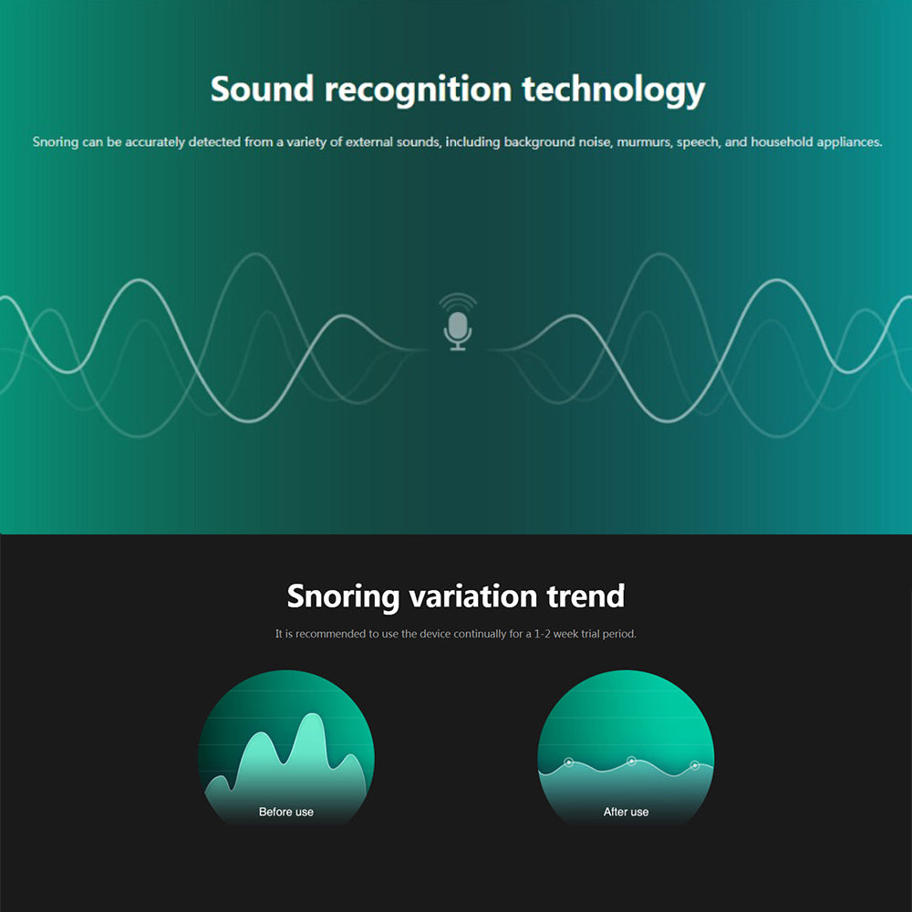 Smart Snore Stopper Biosensor anti snore Sleeping Aid with APP and sleep monitor sleep aid device CPAP replacer Stop Snoring - V.I.P Digital Presence
