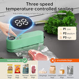 Beige cordless 3 - in - 1 food sealer. For dry/moist food, 4 bags. Seals chip bags, inflates items. - V.I.P Digital Presence