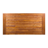 Carlie Outdoor Sandblast Finished Dining Table with Rustic Metal Finished Iron Legs - V.I.P Digital Presence