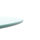 20" Inch Round Tempered Glass Table Top Clear Glass 1/4" Inch Thick Round Polished Edge - V.I.P Digital Presence