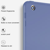 Funda para iPad 9.7 pulgadas 2017 2018 con base de silicona suave y funda inteligente de cuero PU con función de suspensión automática.