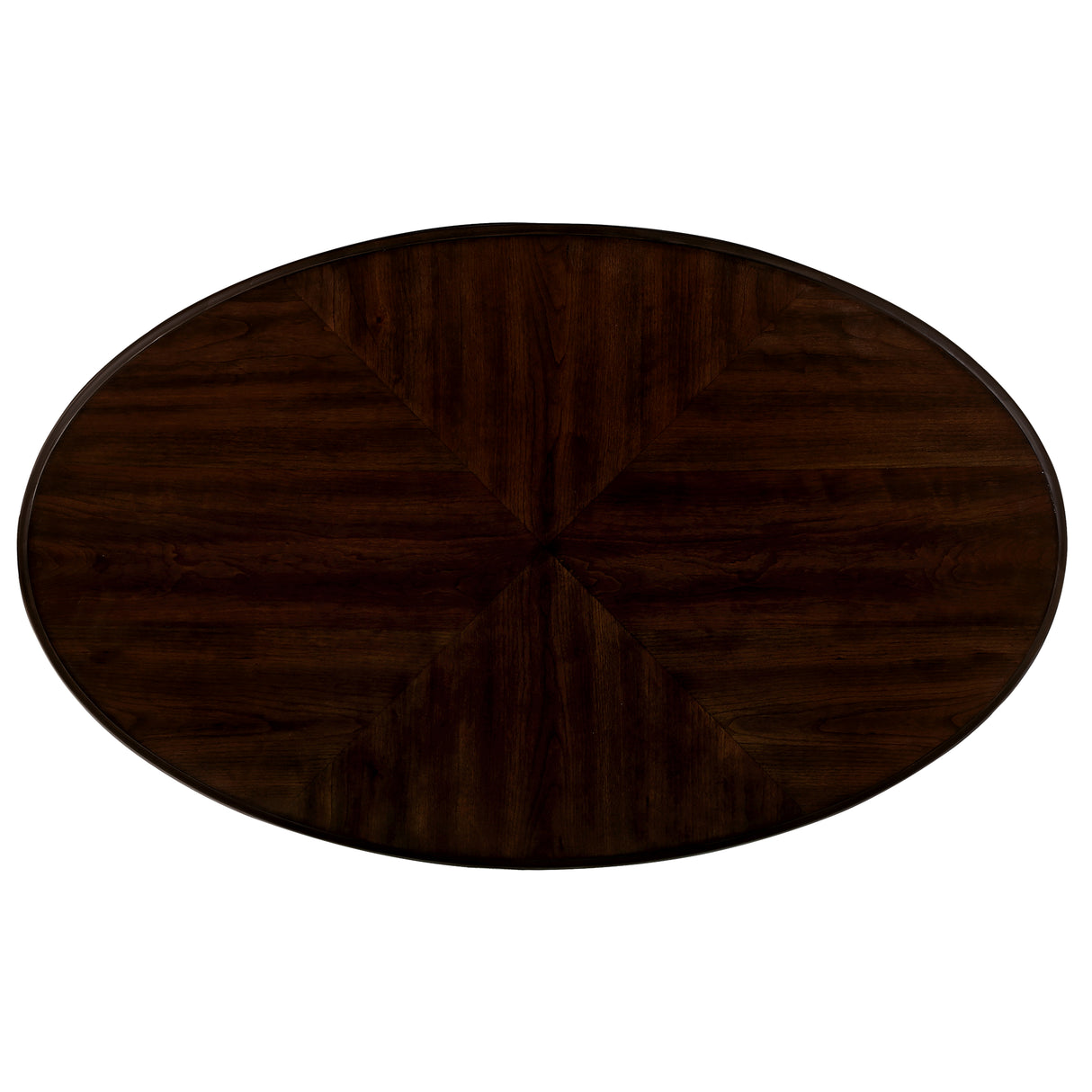 42 inch oval wooden coffee table, 2-story solid wood cocktail table with open storage rack, antique white and cherry tabletop - V.I.P Digital Presence