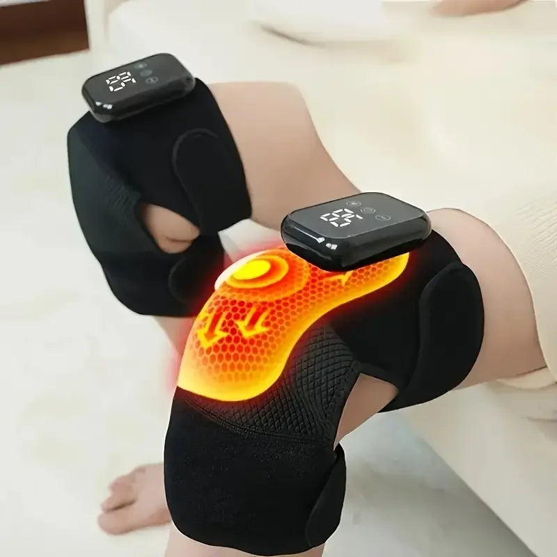 Electric Heated Knee Massager 3 in 1 Joint Elbow and Shoulder Pain Reliever Thermal Vibration Moisture Removal Physical Therapy - V.I.P Digital Presence