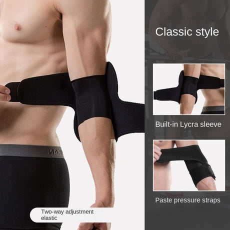 Sports elbow protection men's fitness arm cover arm joint protection warm elbow cover strap protection - V.I.P Digital Presence
