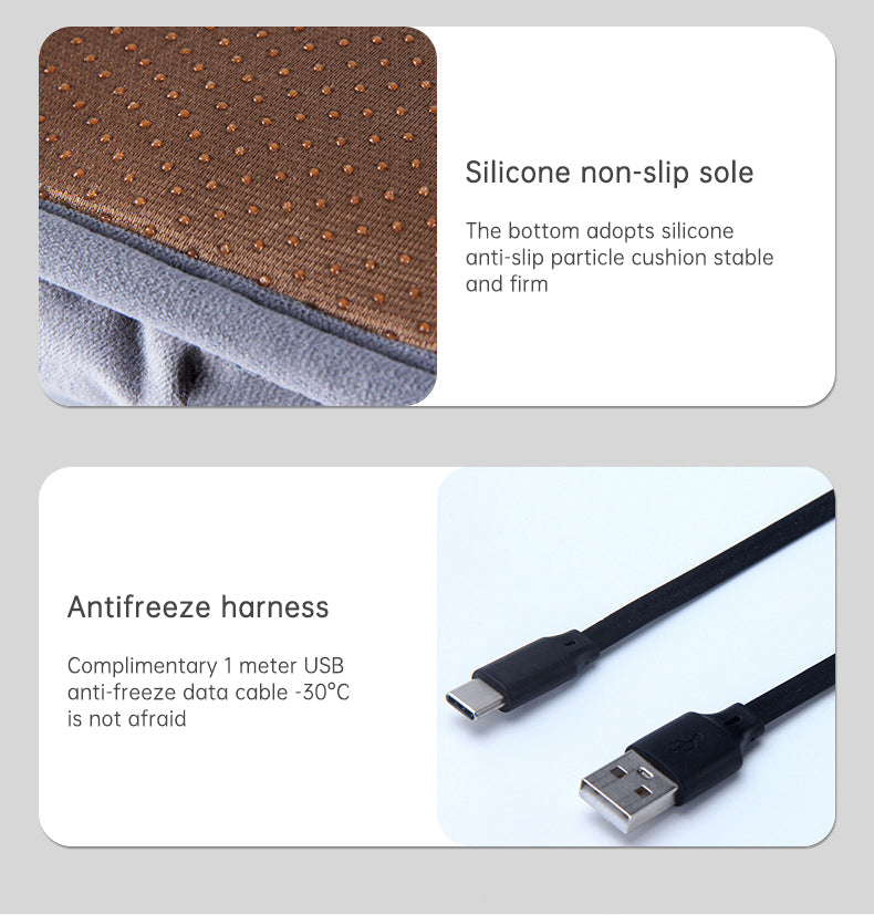 45X45cm USB Heating 3-speed Thermostat Cushion Office Sedentary Car Home Dual-use Winter Warm Physiotherapy Electric Heating Pad - V.I.P Digital Presence