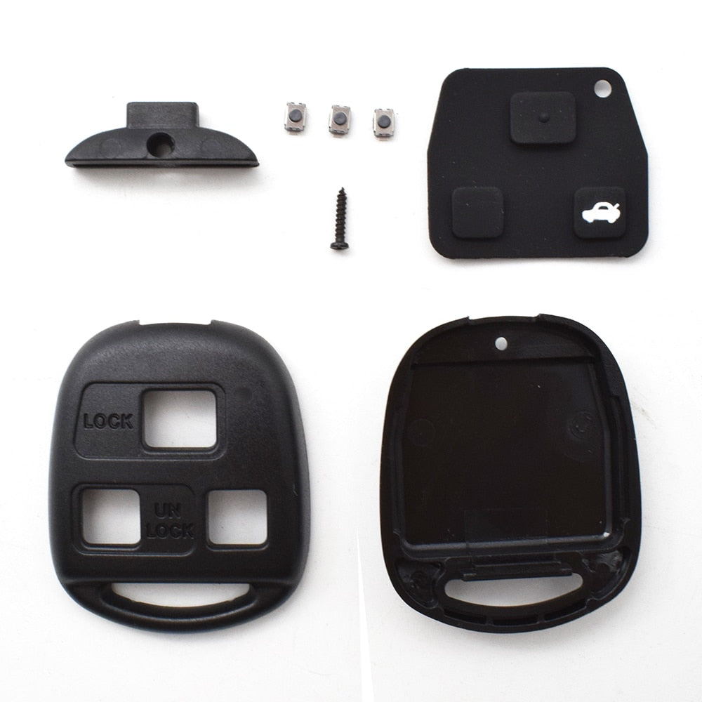 2 3 Button Pad Switch Remote Car Key Shell Case For Toyota RAV4 Prado Corolla Land Cruiser Previa Tarago Pixis Rush Celica - V.I.P Digital Presence