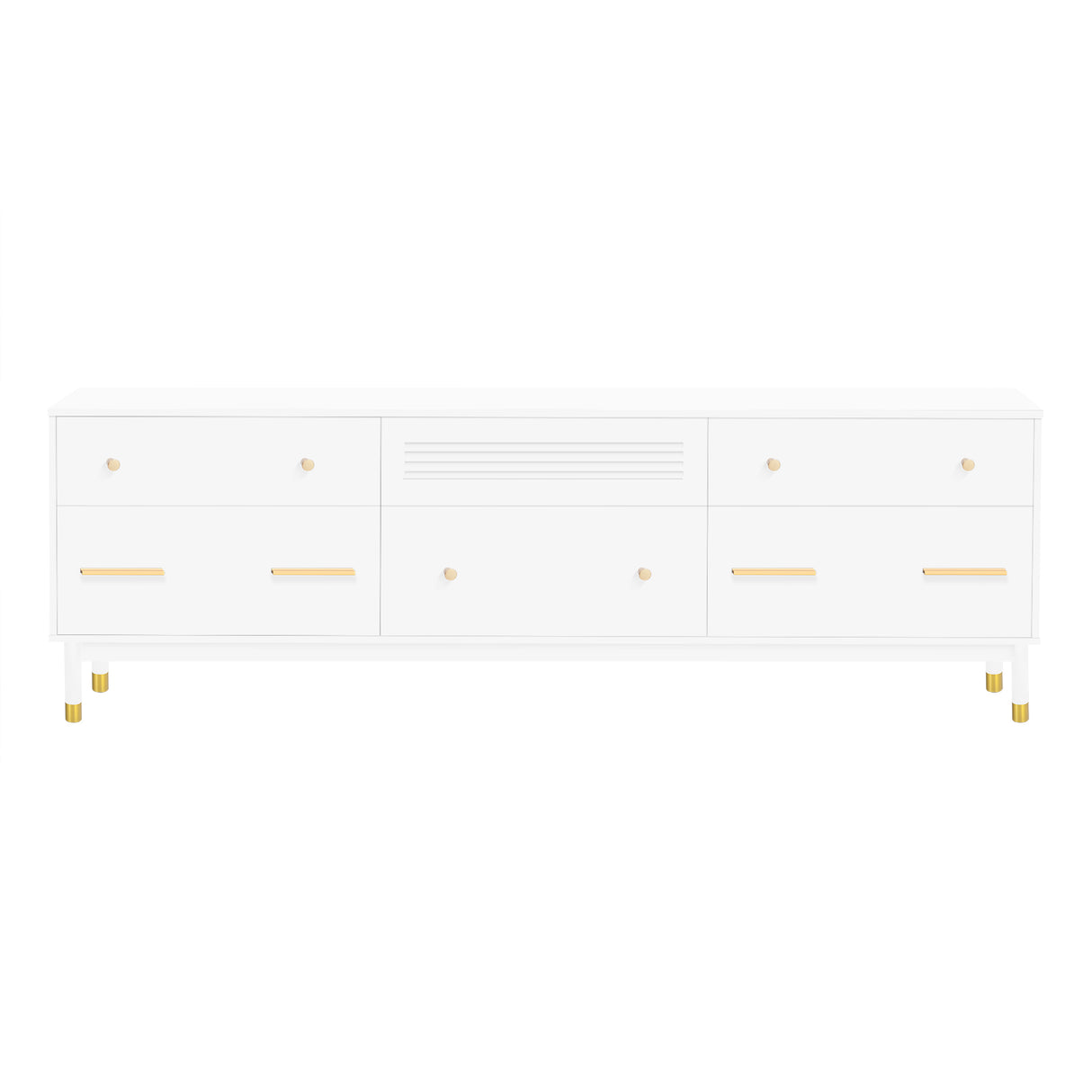 U-Can TV Stand for 75+ Inch TV Entertainment Center TV Media Console Table Modern TV Stand - V.I.P Digital Presence