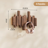 Coat Racks Wall Hanging Wall Entry Door Porch Hanging Scarf Coat Rack Perforated Solid Wood Creative Piano Keys Clothes Hook - V.I.P Digital Presence