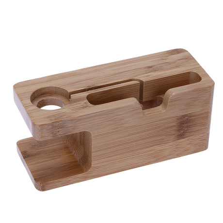 Alloet Wooden Charging Dock Station for Mobile Phone Holder Stand Bamboo Charger Stand Base For Apple Watch and For iphone - V.I.P Digital Presence