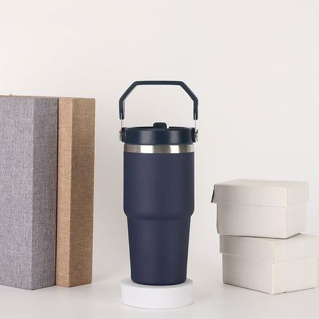 20oz30ozPortable Car Cup Stainless Steel Cup Travel Sports Water Bottle With Handle Cover Coffee Tumbler Cup - V.I.P Digital Presence