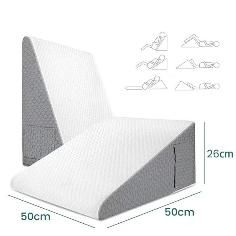 Triangle sponge cushion, headboard pillow, elderly care sofa backrest cushion, waist protection, half lying, half lying, sloping pillow - V.I.P Digital Presence