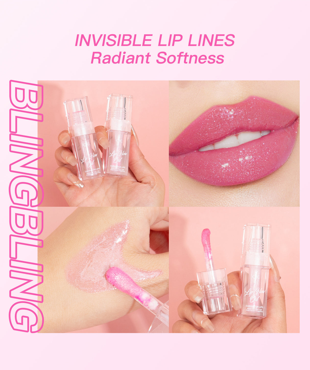 QIC color-changing lip oil Lip Oil lip oil moisturizing lips lip gloss lip gloss oil - V.I.P Digital Presence