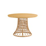 Outdoor dining simple bamboo chair table - V.I.P Digital Presence