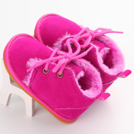 Newborn Baby Girl Boy Shoes Warm Snow Boots Toddler Infant Booties Prewalker Black White Pink - V.I.P Digital Presence