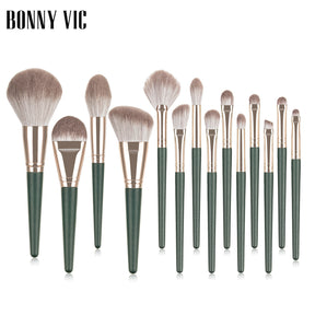 Beauty tool portable 14 makeup brush set soft fiber hair makeup brush loose powder foundation blush eye shadow brush - V.I.P Digital Presence