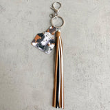 Handmade Popular Jewelry Western Farm Style Leather Keychain Cow Horse Deer Cow Brand Leather Tassels - V.I.P Digital Presence