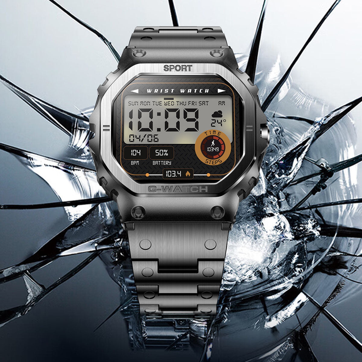 I108 smartwatch, high-definition screen, Bluetooth call, smart sports wristband, true blood oxygen, IP68 waterproof - V.I.P Digital Presence