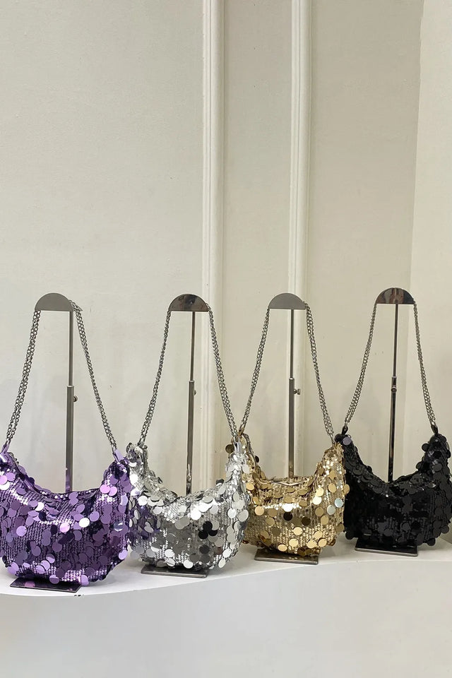 Sequin Chain Crossbody Bag - V.I.P Digital Presence