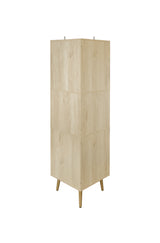 Corner cabinet ,Rattan door,Freestanding Corner Tables For Small Spaces, Corner Shelf Stand For Living Room, Kitchen, Bathroom - V.I.P Digital Presence