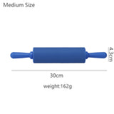 Wooden Handle Silicone Rolling Pin Rolling Pin Roller Flour Pin Small Medium And Large Household Baking Tools And Kitchenware - V.I.P Digital Presence