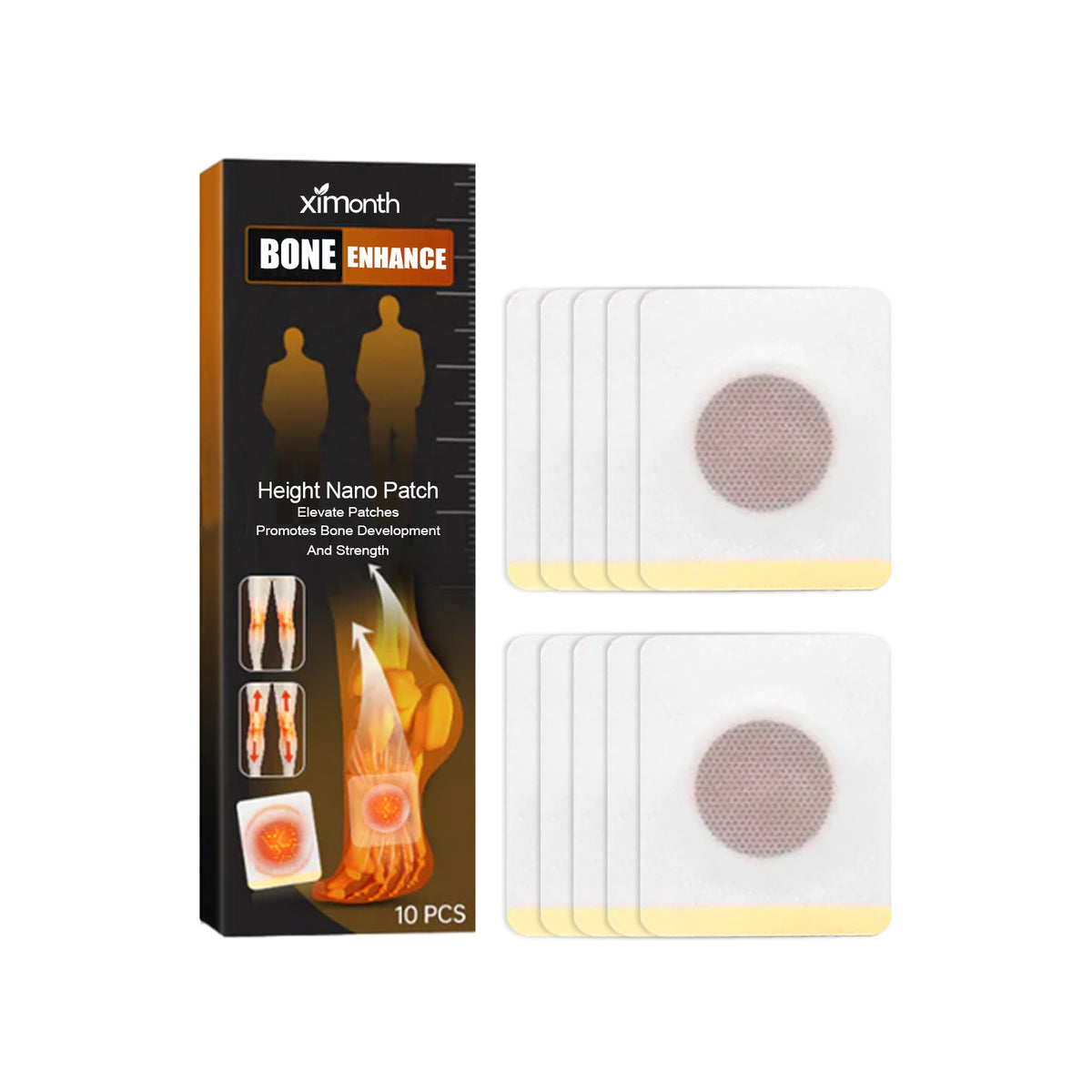Height Boost Patch, Body Height Care Plantar Point Patch Grow Body Foot Patch - V.I.P Digital Presence