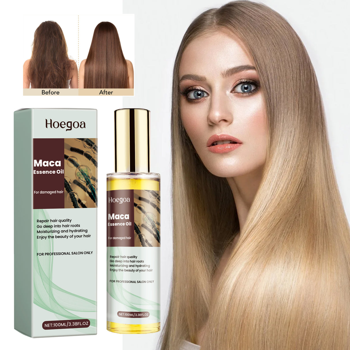 Maca Essence Oil, Moisturize Dry Hair Tail Dry Fragrance Strong And Smooth Hair Care - V.I.P Digital Presence