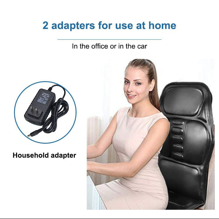 Multi-Function Whole Body Home Car Air Vibrator Shiatsu Electric Heating Massage Mattress Massage Seat Cushion - V.I.P Digital Presence