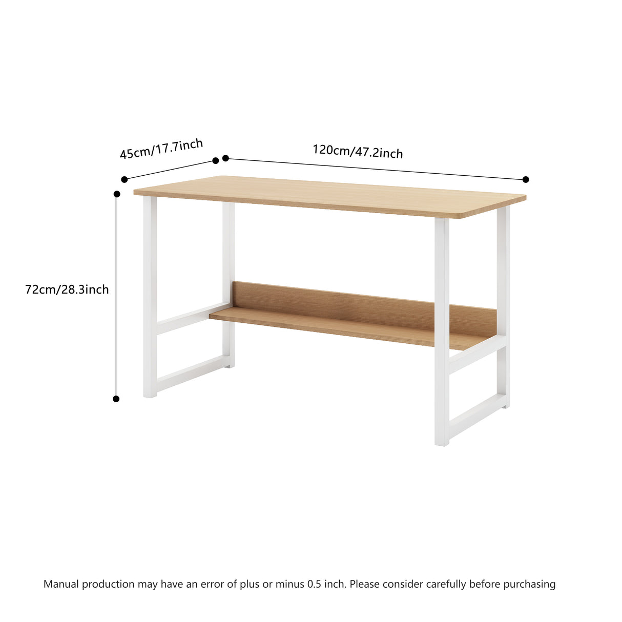 Computer desk, desktop room, simple desk, bedroom desk, student home desk, wooden desk with storage rack - V.I.P Digital Presence