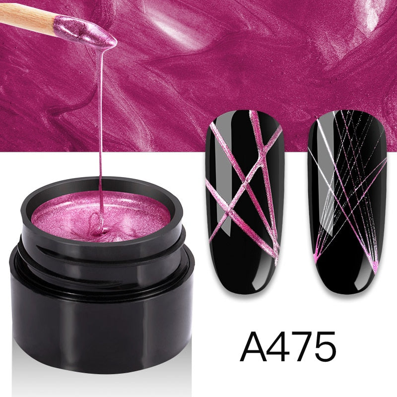 ROSALIND Gel Spider Line For Nails Art Gel Polish UV Colors Painting Gel Nail Polish Spider Gel Lacquer Web Stickers Gel Polish - V.I.P Digital Presence