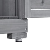 Wooden Garden Shed 3-tier Patio Storage Cabinet Outdoor Organizer Wooden Lockers with Fir Wood (Gray Wood Color -Shutter Design) - V.I.P Digital Presence