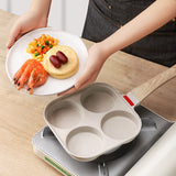 Fried Egg Burger Machine Frying Pan Non-Stick Surface Household Four Hole Breakfast Pan Fried Egg Divine Tool Pancake Pan - V.I.P Digital Presence