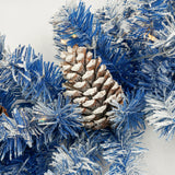 A set of 4 artificial Christmas trees, including flower garlands, flower garlands, and 2 entrance trees, equipped with LED light - V.I.P Digital Presence