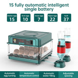 9 - 48 Egg Incubator: Automatic Egg - Turning & Humidity Monitoring. Duck Incubator with Auto - Water Ionic Waterbed - V.I.P Digital Presence