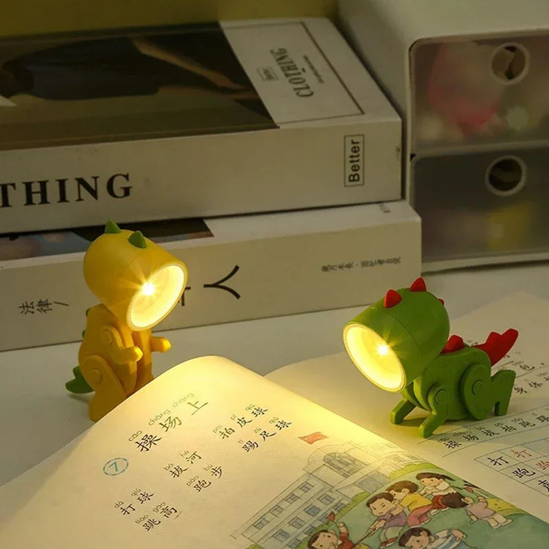 Mini Dinosaur Night Light Battery Magnetic Folding Nights Lamp Bedroom Bedside Table Ornaments Children's Toys LED Night Lights - V.I.P Digital Presence
