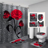 Hot HD Digital Printing Polyester Waterproof Polyester Flower Bathroom Hotel Shower Curtain - V.I.P Digital Presence