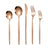 Portuguese Stainless Steel Knife Fork Spoon Golden Steak Knife Fork Set Four-Piece Tableware Set - V.I.P Digital Presence