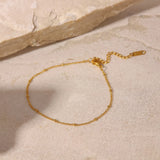 Stainless Steel Bead Anklet - V.I.P Digital Presence