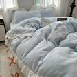 A-class ins princess style milk velvet four piece set lace carved velvet warm duvet cover winter bedding - V.I.P Digital Presence