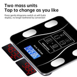 Bluetooth smart scale with app, full-body analysis, iOS/Android, 180kg, high-precision for fitness. - V.I.P Digital Presence