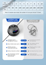 Smart Rope Skipping Machine Smart Jump Rope Machine 10-level Speed Adjustment Led Seven-color Light Wireless Music Function - V.I.P Digital Presence