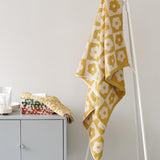 Plaid Series Towel Bath Towel Cherry Blossom Absorbent Facial Towel - V.I.P Digital Presence