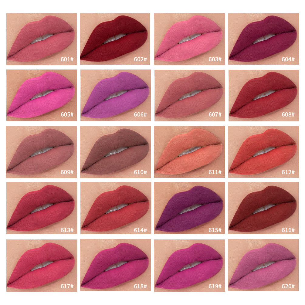 Qibest 34 Colors Matte Non-Stick Cup Does Not Fade Lip Gloss Matte Liquid Lipstick Makeup - V.I.P Digital Presence