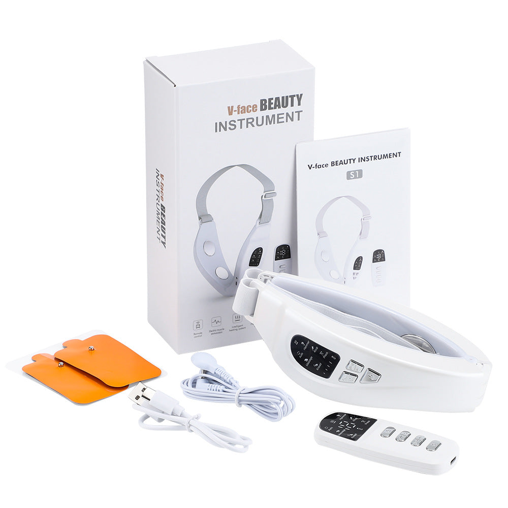 EMS Color Light Facial Slimming Device Microcurrent Facial Beauty Device Massage Hot compress V face - V.I.P Digital Presence
