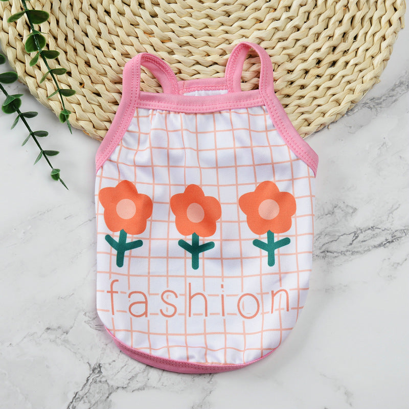 Pet supplies pet clothes cute fruit camisoles tank tops breathable pet sunscreen mosquito and insect repellent products - V.I.P Digital Presence