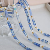 Freshwater Pearl Titanium Steel Geometric Bead Necklace - V.I.P Digital Presence