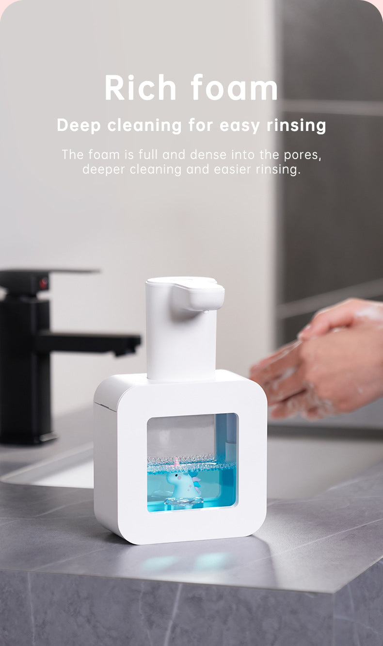 Cute Cat Rechargeable Touchless Automatic Soap Dispenser 400ml Kids foam Soap Dispenser with Night Light - V.I.P Digital Presence