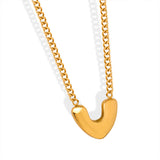 Gold-Plated Heart Pendant Necklace - V.I.P Digital Presence