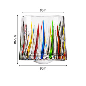 Hand drawn rotating glass cups multiple multi-purpose whiskey glasses rotating glass cups - V.I.P Digital Presence