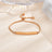 Stainless steel personalized engraved three color curved bracelet simple and personalized women's bracelet - V.I.P Digital Presence